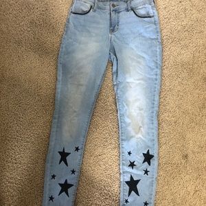 super cute  upcycled star jeans :)